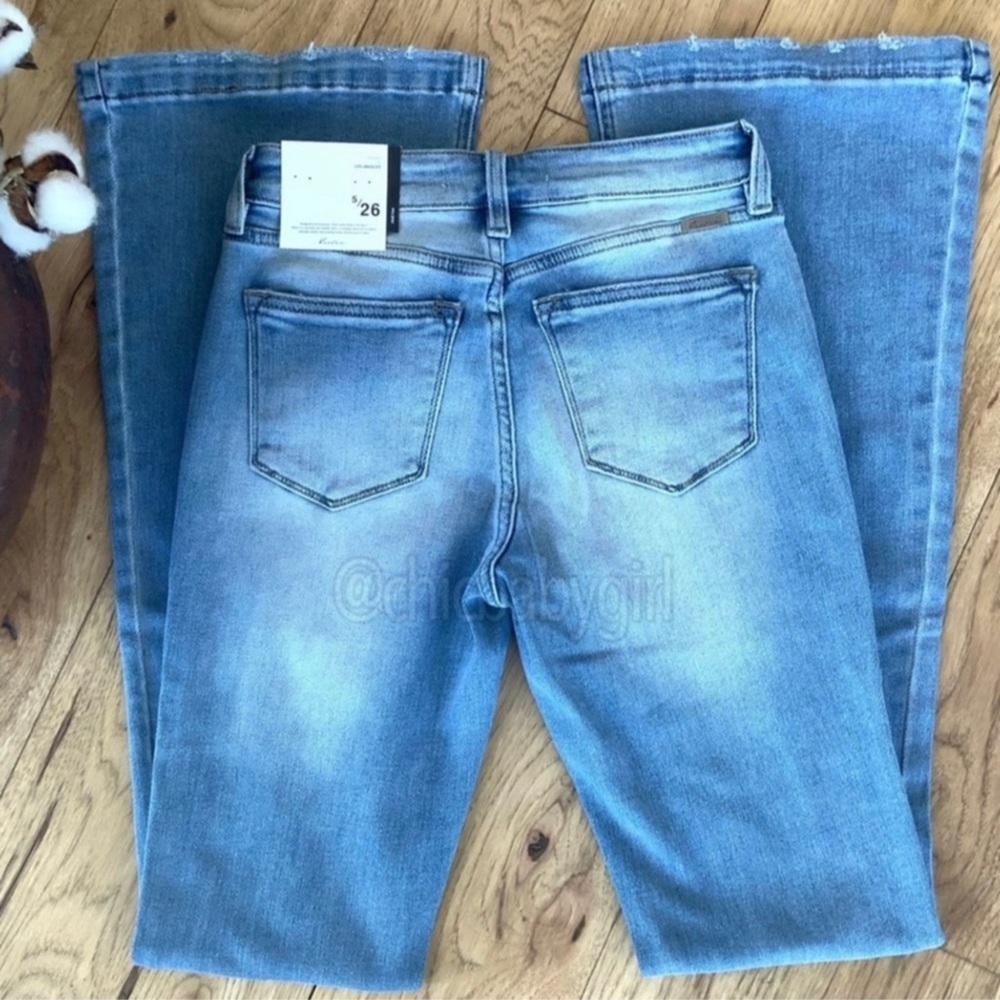 KanCan Mid Rise Button Fly Bootcut Flare Light Wash Jeans Women’s Sizes NWT - Picture 12 of 14